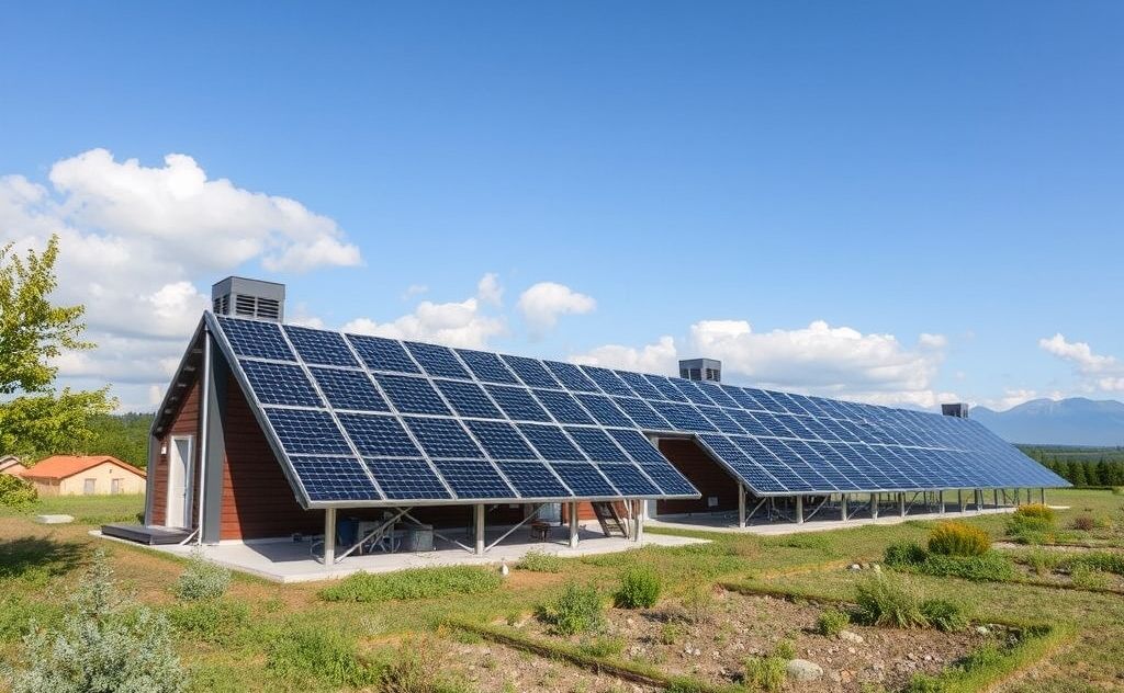 Hybrid system design solar heaters renewables