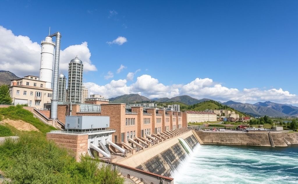 Hydroelectric energy and HVAC integration