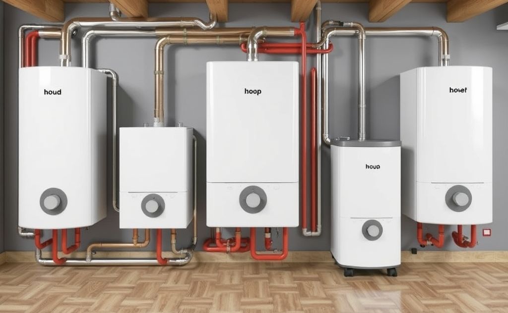 Hydronic boiler central heating system types