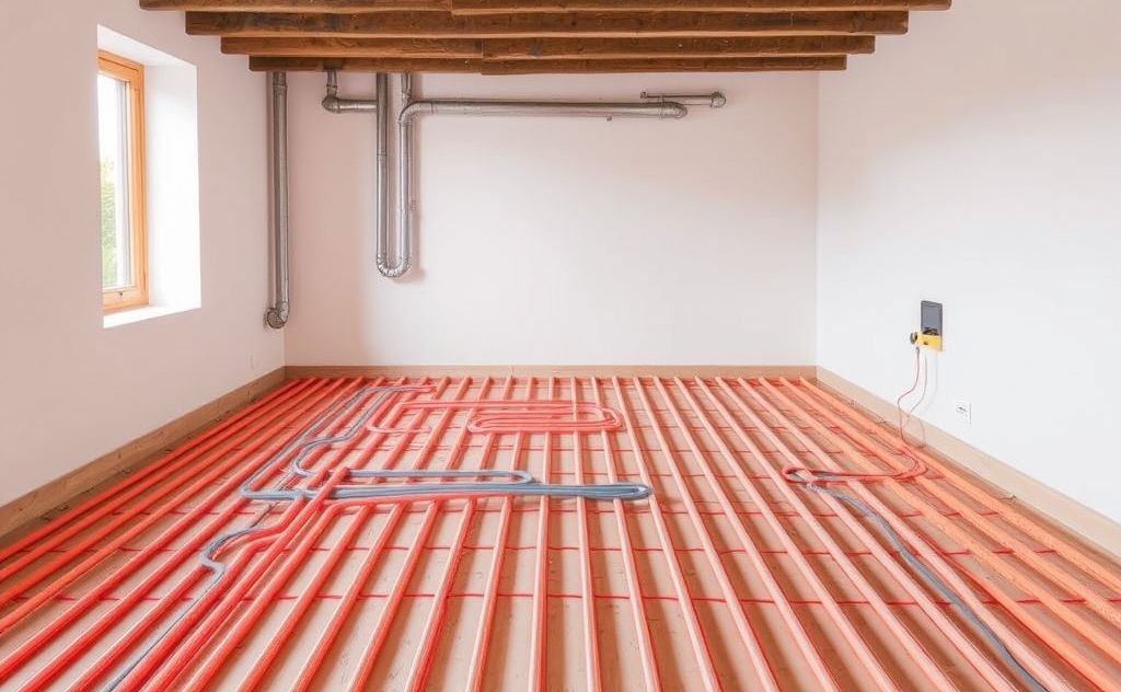 Hydronic heating system underfloor cost breakdown