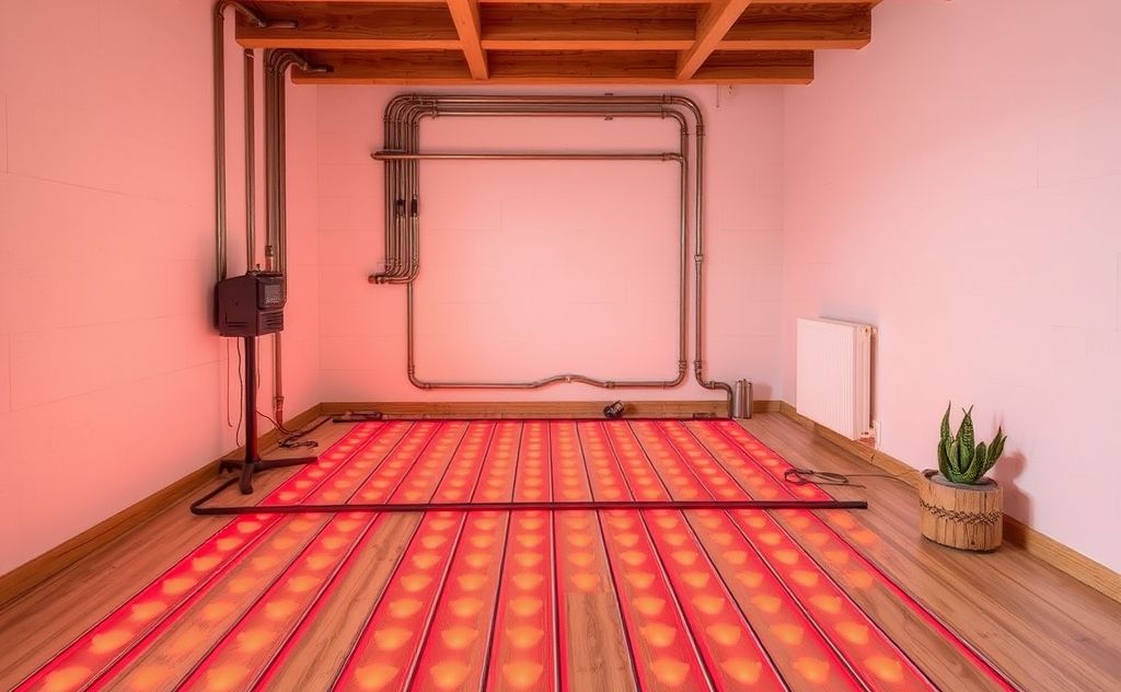 Hydronic heating system with warm floor comfort