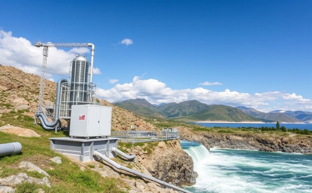 Hydropower energy for efficient HVAC systems