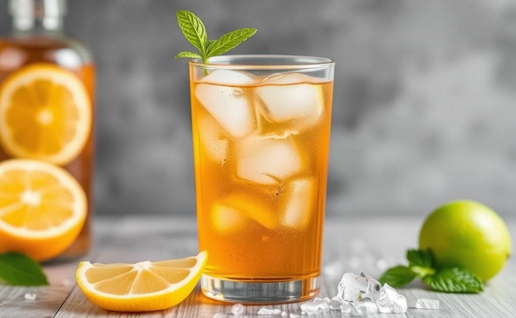 Iced tea with sodium content details and effects