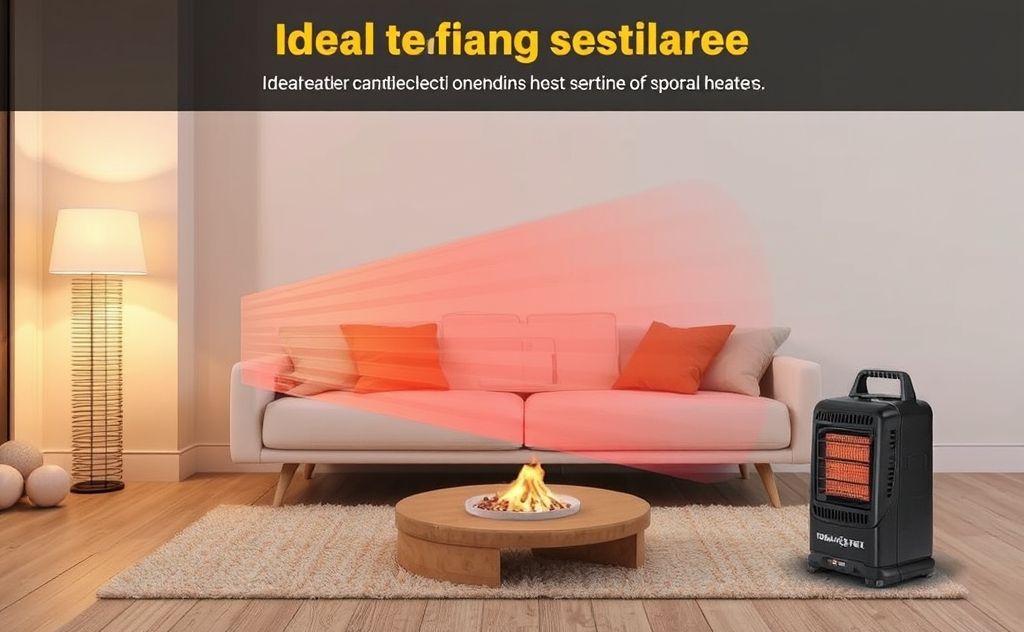 Ideal heating range for infrared portable heater