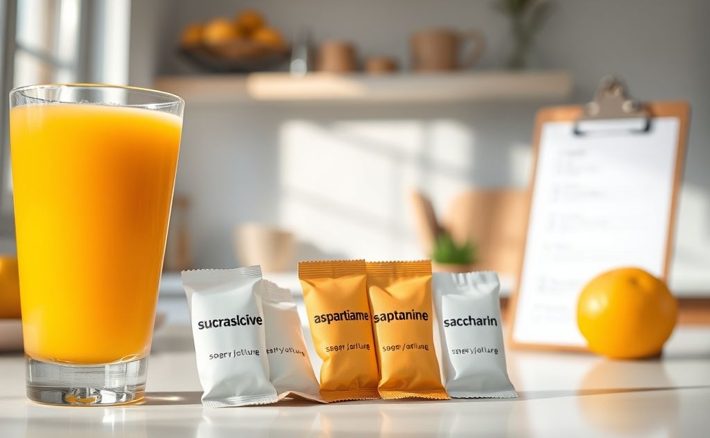 Identify artificial sweeteners in juice