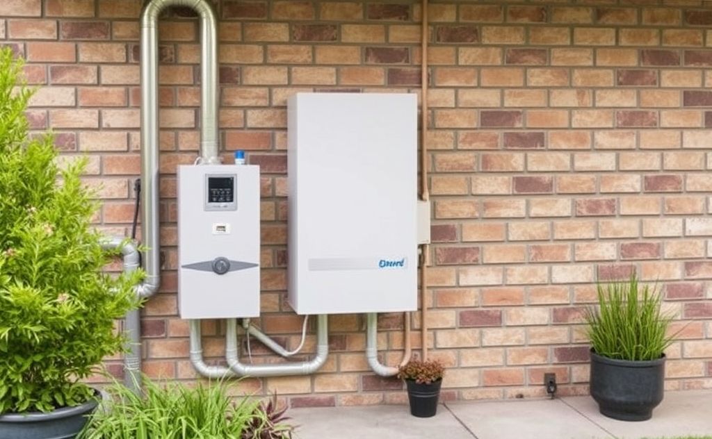 Identify outdoor tankless heater features and types