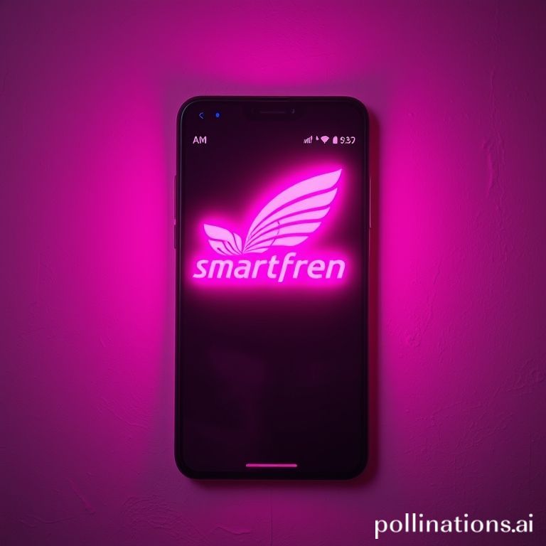 Ilustrasi pulsa Smartfren neon pink
