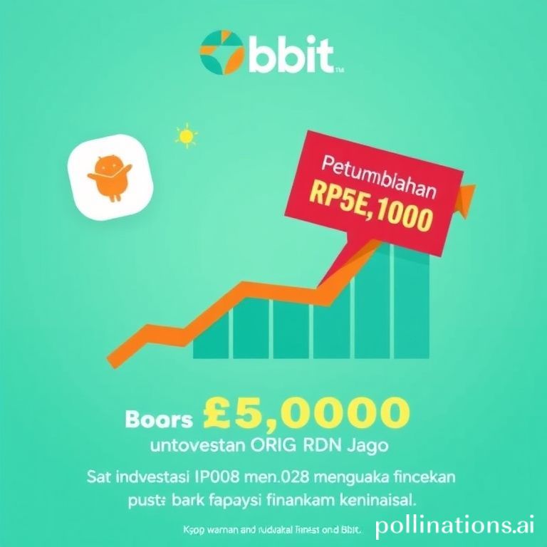 Gambar promosi Bibit dan Bank Jago untuk investasi ORI028, menawarkan cashback Rp50.000 via RDN Jago. Desain cerah dengan elemen keuangan modern.