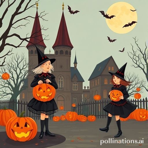 Illustration for a quiz about Halloween en el mundo: costumbres de distintos países, related to: ¿Qué actividad típica se realiza en Alemania en Halloween?