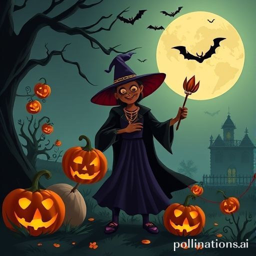 Illustration for a quiz about Halloween en el mundo: costumbres de distintos países, related to: En México, la festividad relacionada con Halloween se mezcla con qué celebración tradicional?