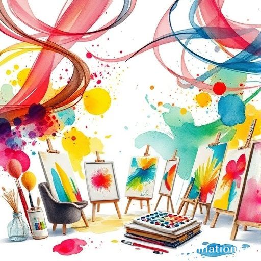 Illustration for a quiz about Pintores famosos, related to: ¿Cuál de estos artistas es conocido por su pintura abstracta y colorida?