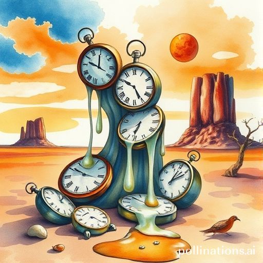 Illustration for a quiz about Pintores famosos, related to: ¿Qué pintor es famoso por sus obras con relojes derretidos?