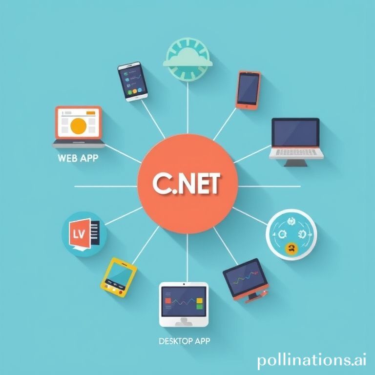 Diagrama mostrando a versatilidade da linguagem C# para diferentes plataformas de desenvolvimento de software: web, mobile, desktop e jogos.