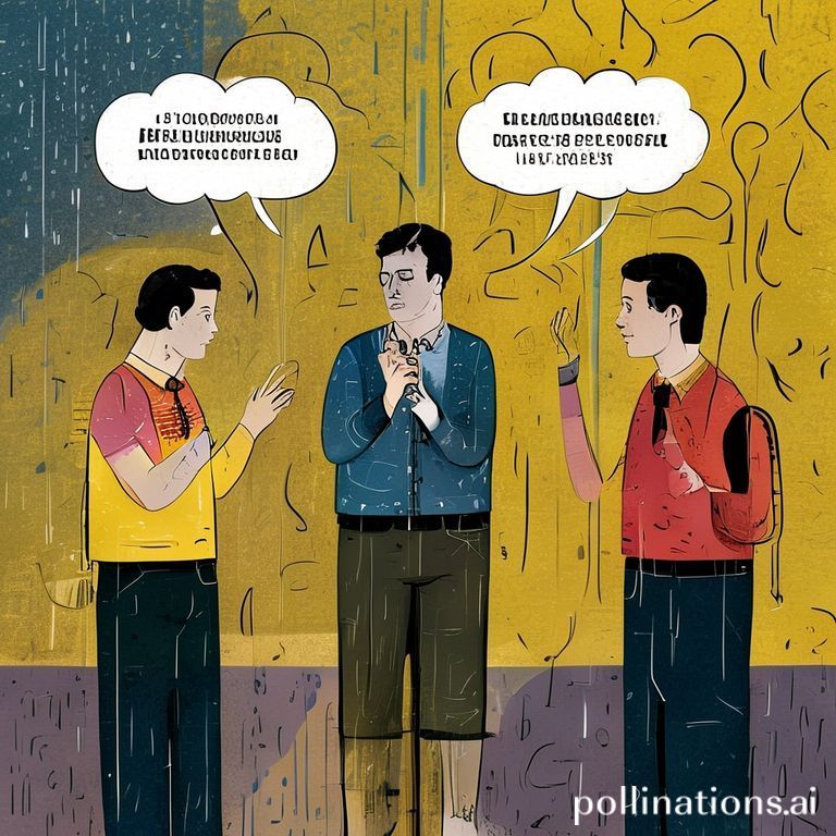 Gambaran visual tentang bagaimana konteks dan intonasi memengaruhi pemahaman komunikasi verbal sehari-hari