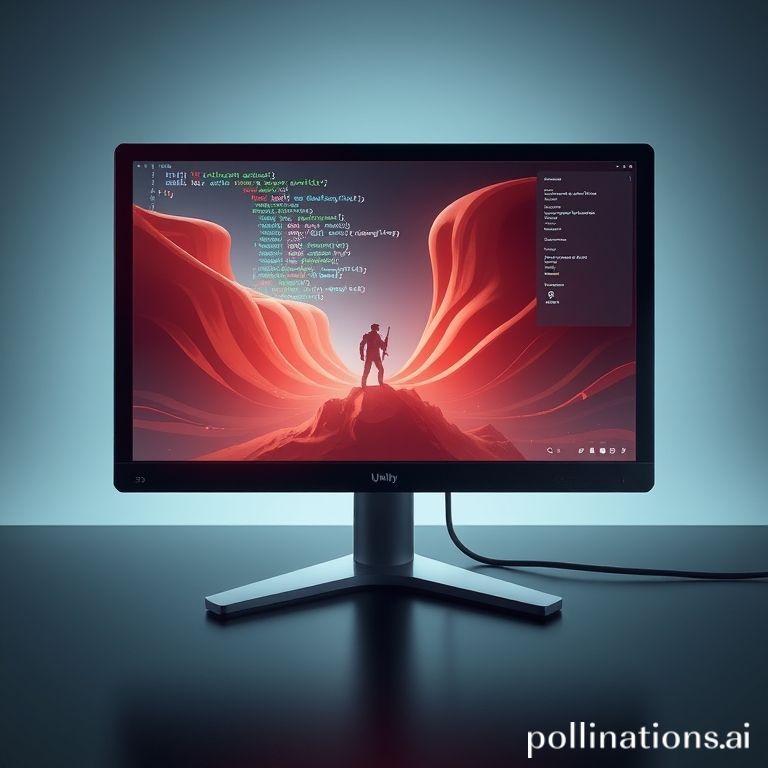 Código C# sendo usado no motor de jogo Unity para desenvolver um jogo 3D, ilustrando a aplicação de C# em game development.