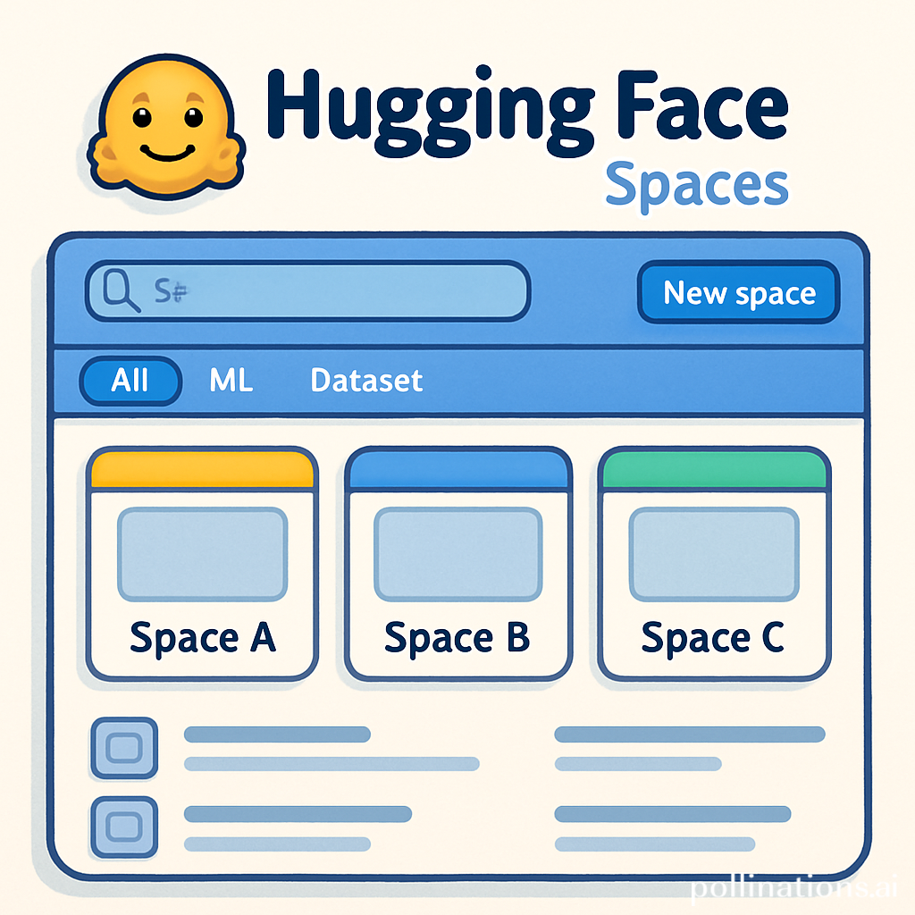 Imagen representativa de la interfaz de Hugging Face Spaces
