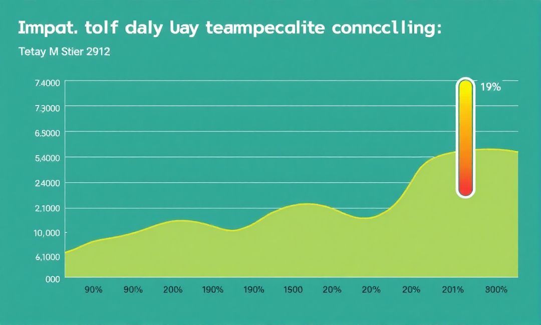 Impact of daily temperature changes on energy consumption.