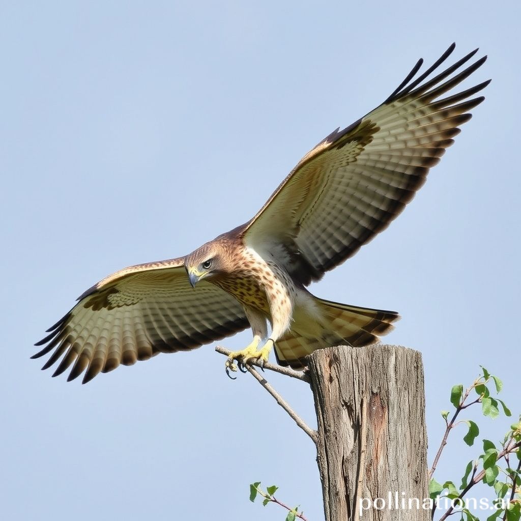 Hawk repellents in action.