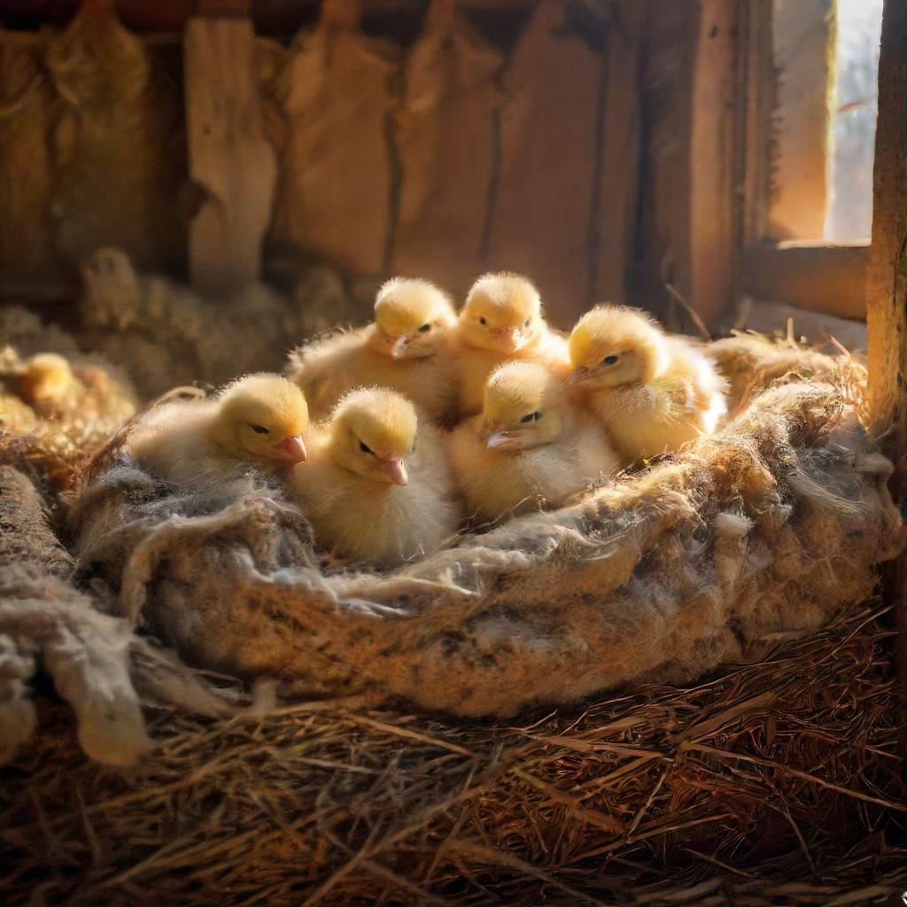 Protecting young chickens from cold