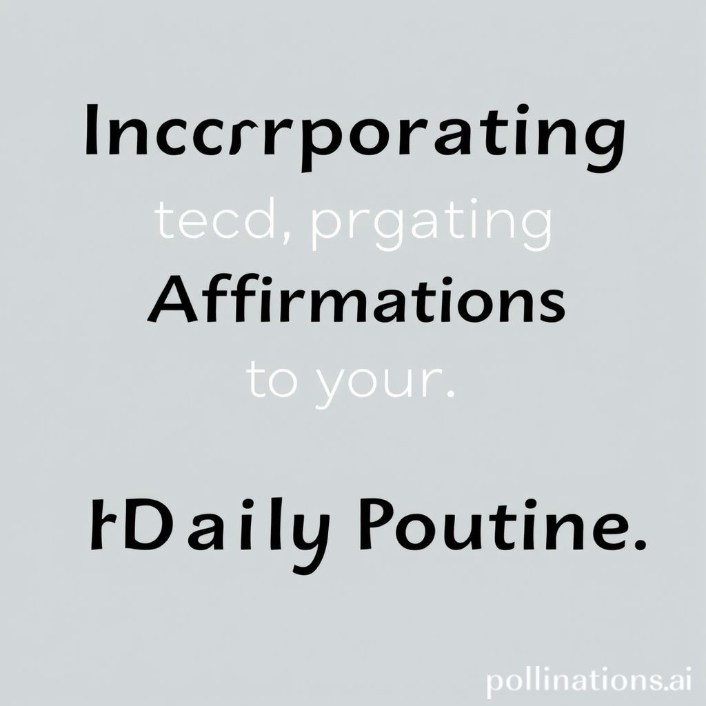 Incorporating Affirmations into Your Daily Routine