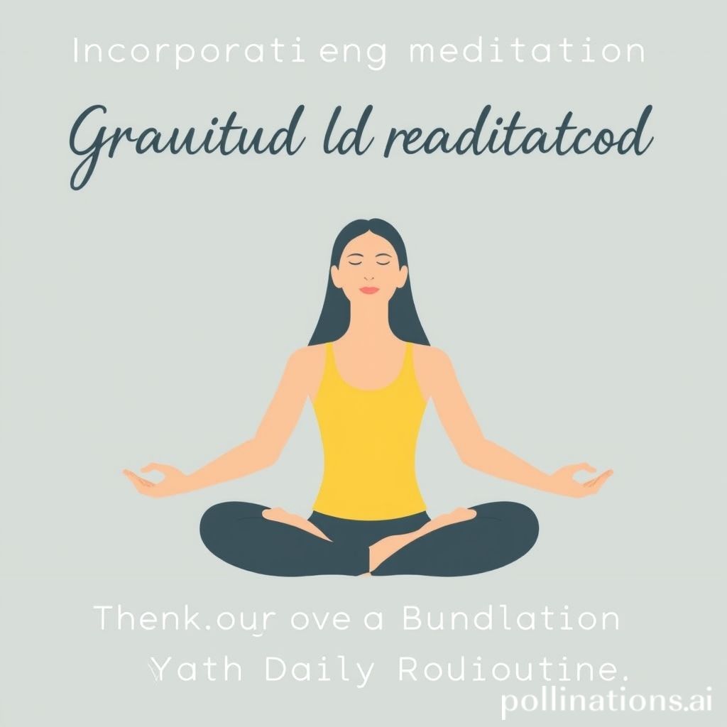 Incorporating Gratitude Meditation into Your Daily Routine