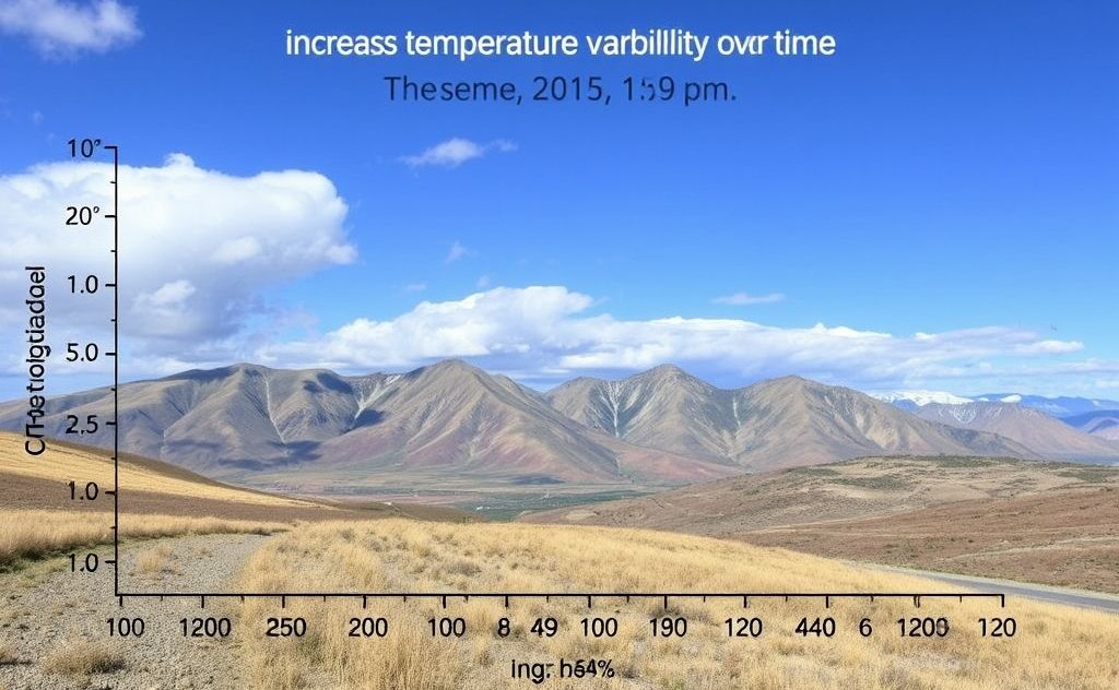 Increasing temperature variability over time