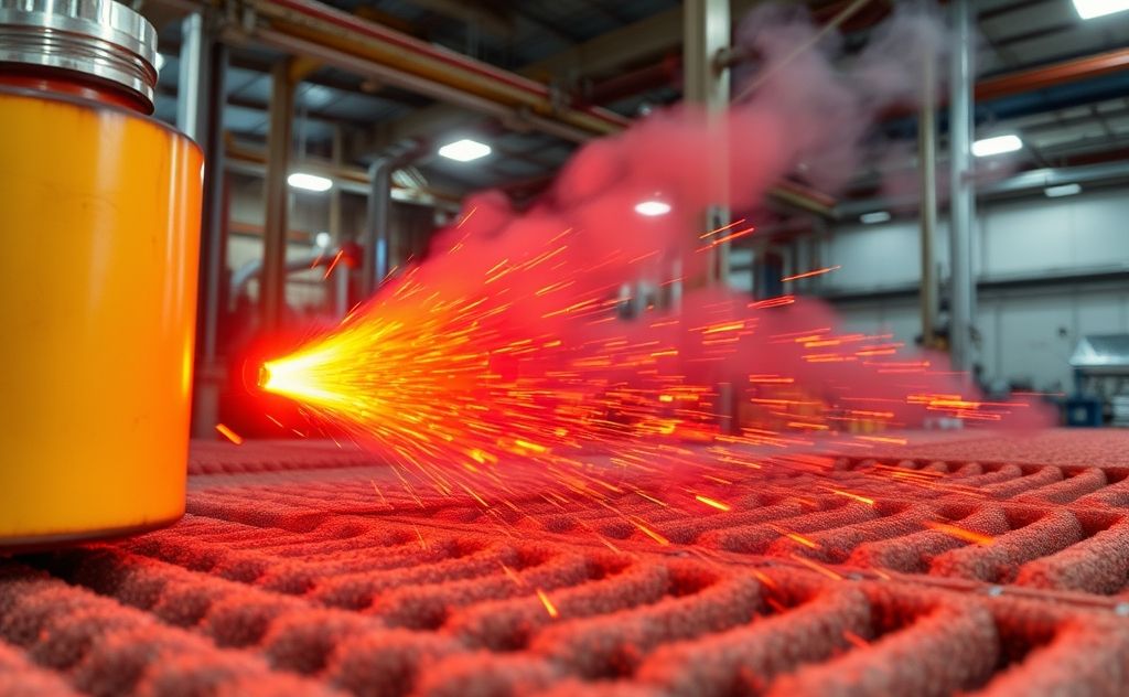 Industrial materials under extreme heat stress