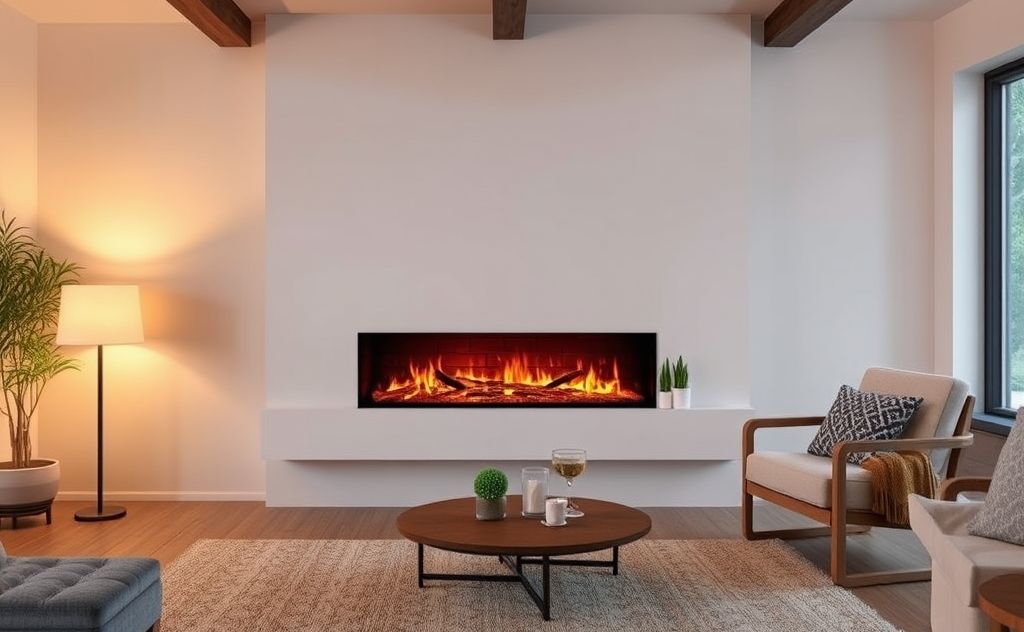 Infrared fireplace efficiency and electricity use