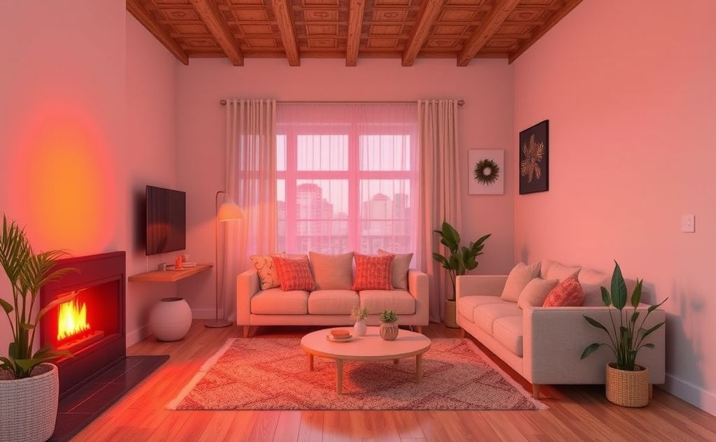 Infrared heaters provide safe indoor warmth.
