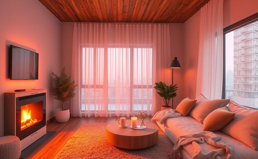 Infrared heating provides cozy radiant warmth
