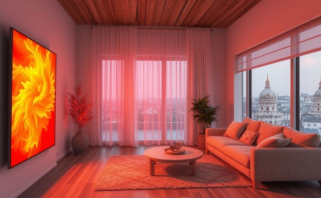 Infrared heating technology in action indoors