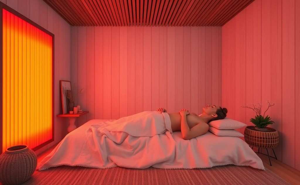 Infrared heating therapy for wellness and relaxation