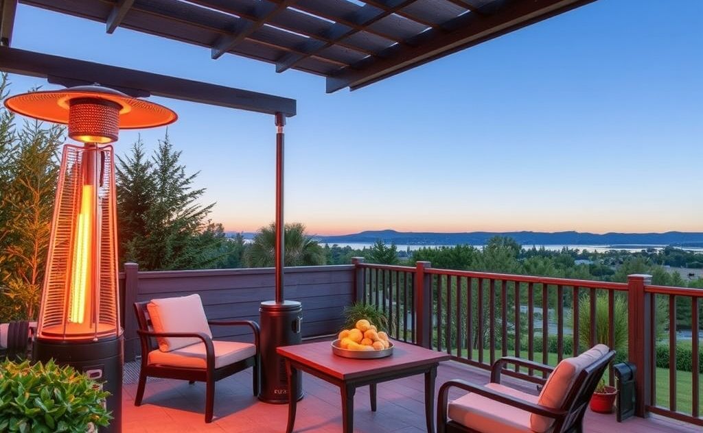 Infrared patio heaters for outdoor comfort