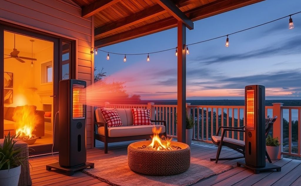 Infrared portable heaters in home and outdoor settings