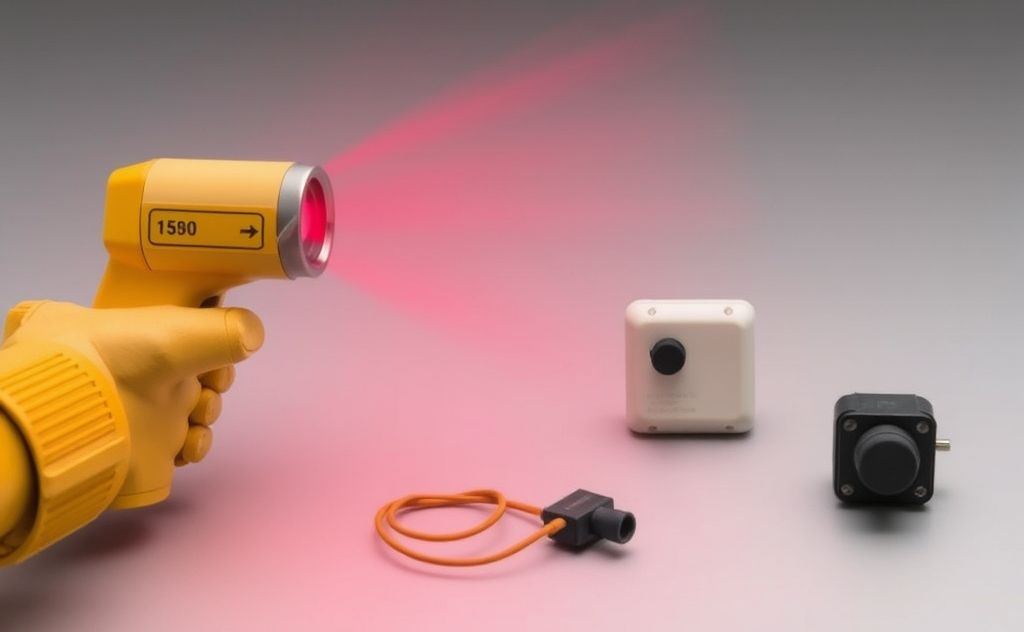 Infrared temperature sensors and contact sensors