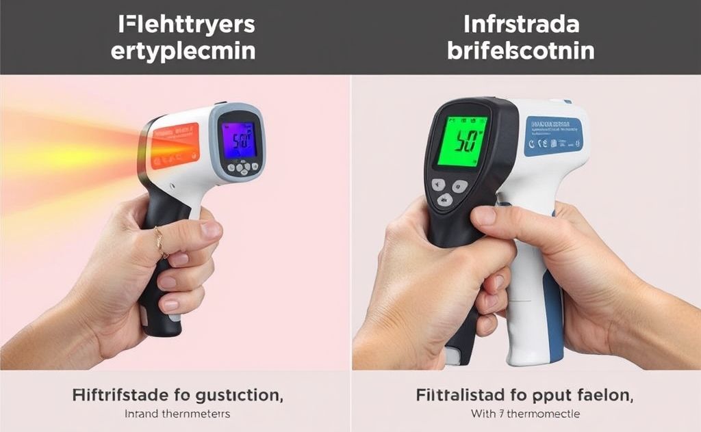 Infrared thermometer accuracy comparison with traditional