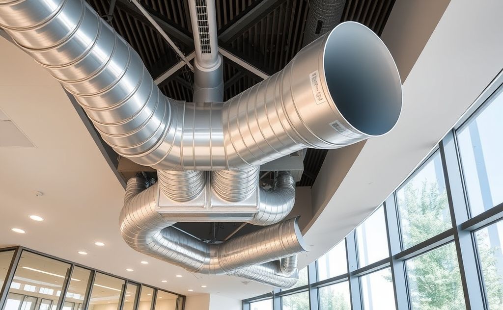 Innovative HVAC ductwork in modern architecture