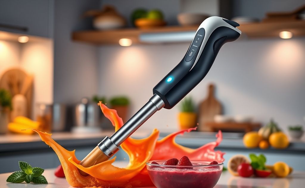Innovative design of Vitamix immersion blender