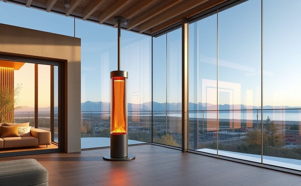 Innovative heater blends with modern architecture