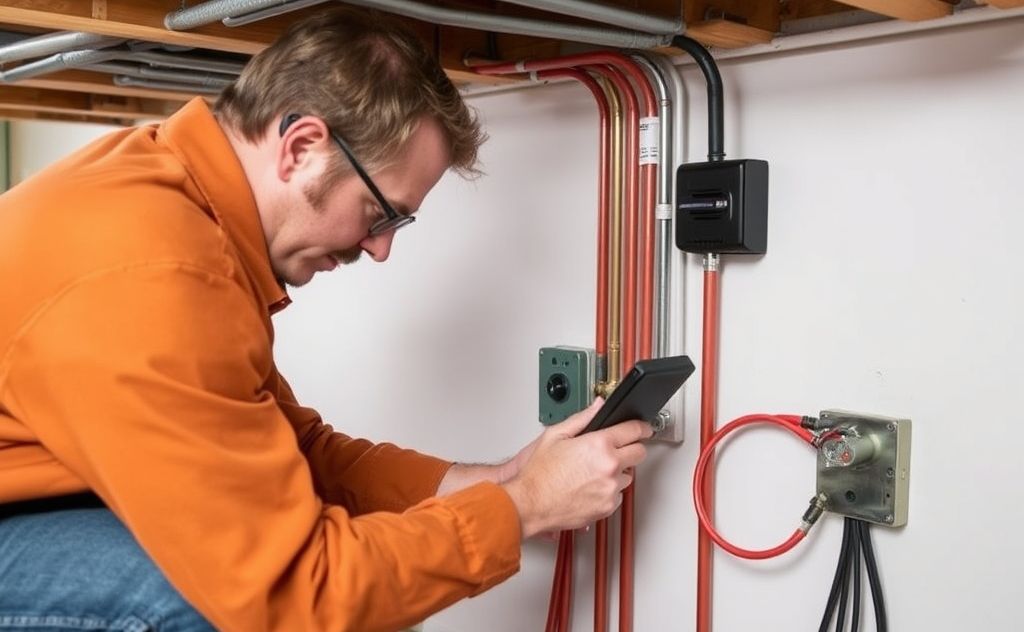 Inspect radiant heating components for troubleshooting issues.