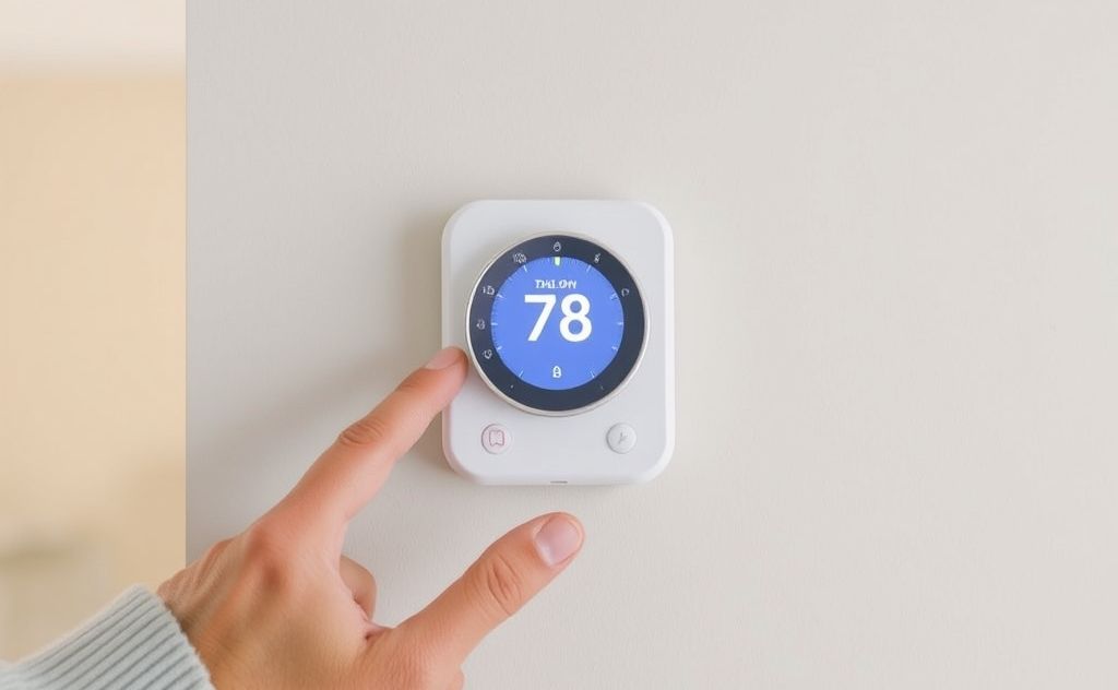 Install smart thermostat for stable home temperature