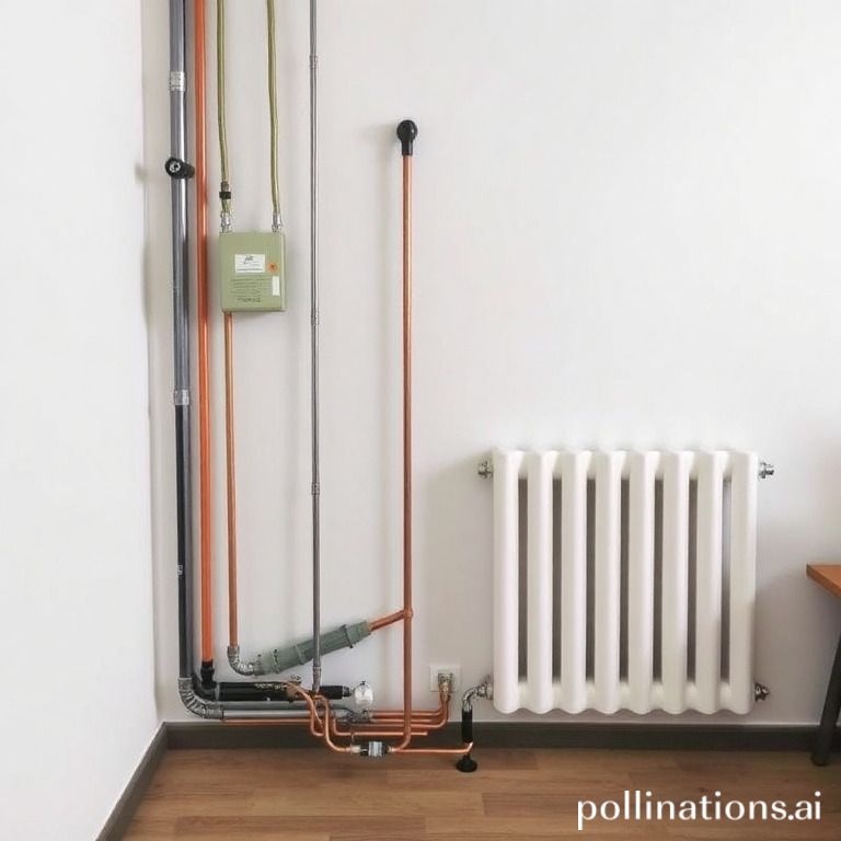 Installation process of hydronic heating radiators