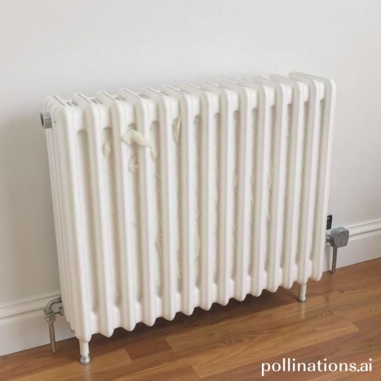 Installing Insulation on a Central Heating Radiator