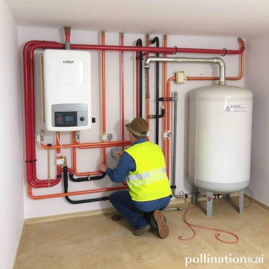 Installing the hydronic heating system