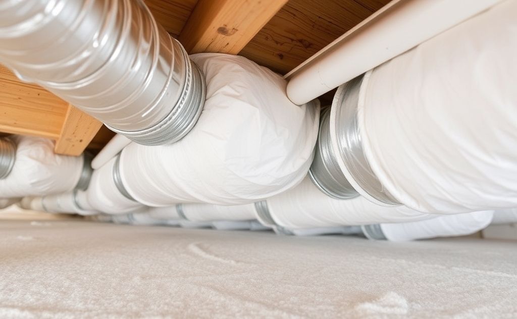 Insulation benefits for HVAC duct efficiency