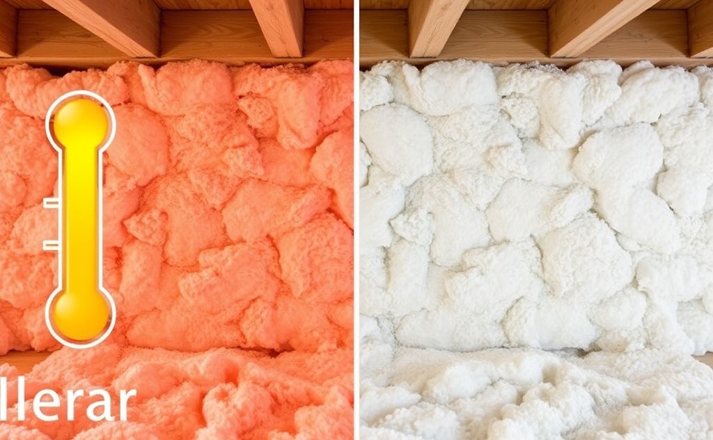 Insulation reacts differently to temperature changes