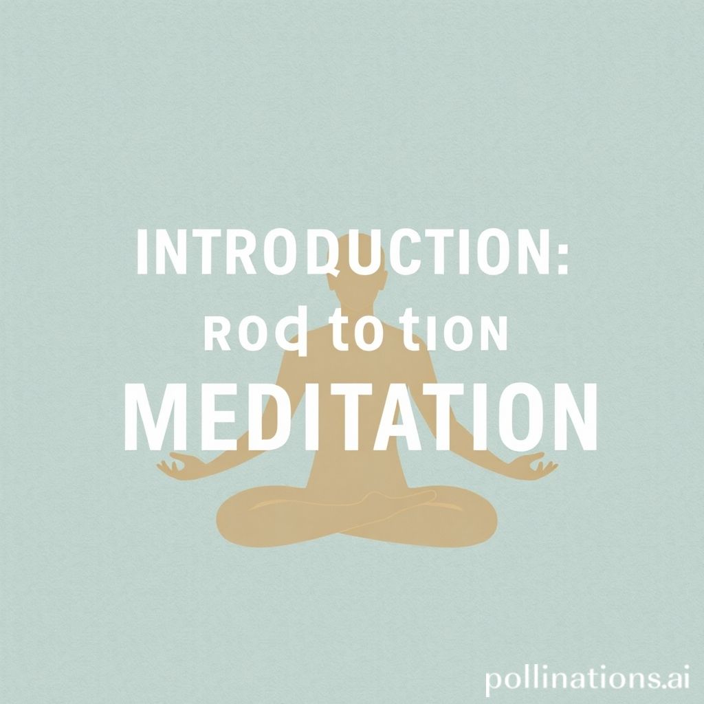 Introduction to Meditation