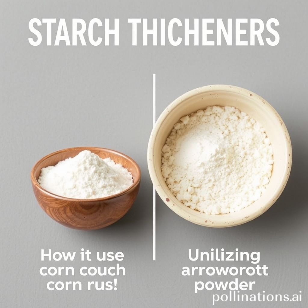 Starch Thickeners for Tomato Sauce: Cornstarch and Arrowroot Powder