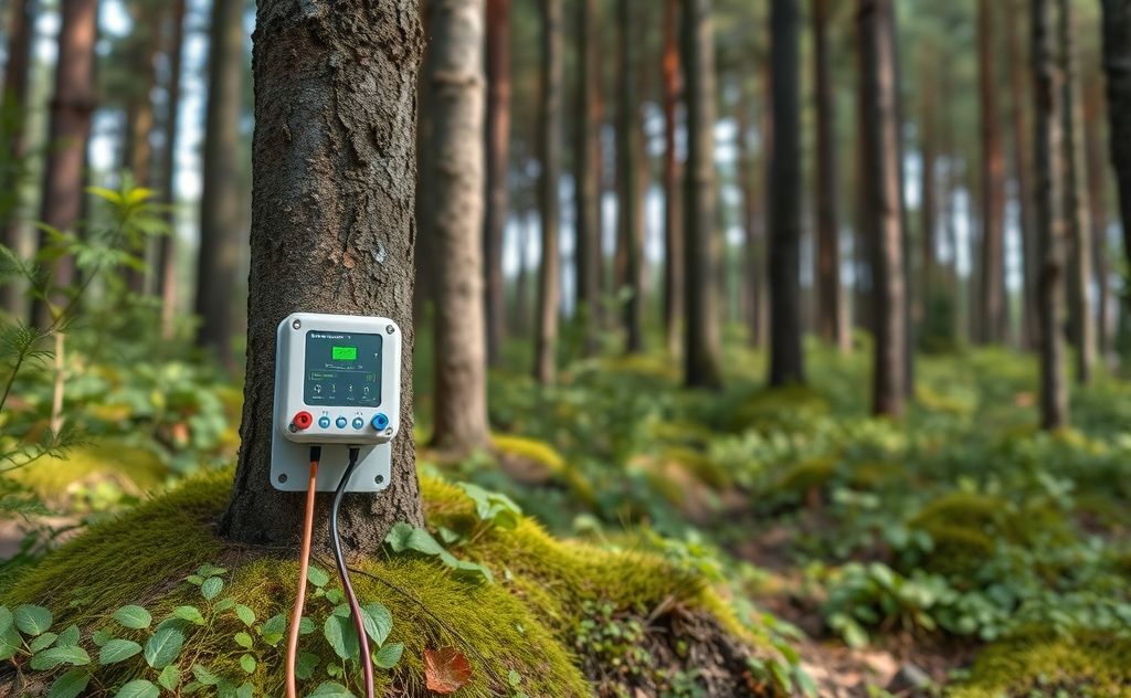 IoT sensors for forest temperature monitoring