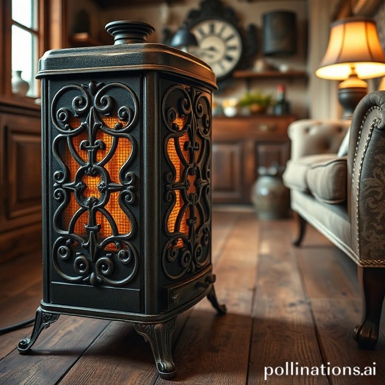 Iron as a classic material in vintage heaters